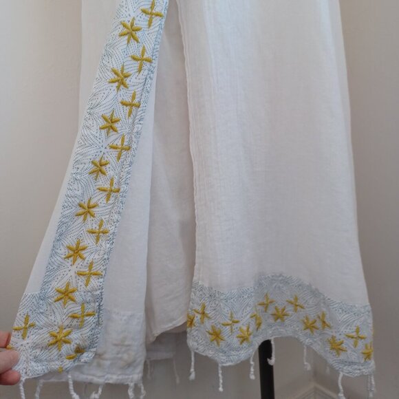 Free People Strapless Embroidered Midi Dress Star of India Womens Small - Picture 7 of 15